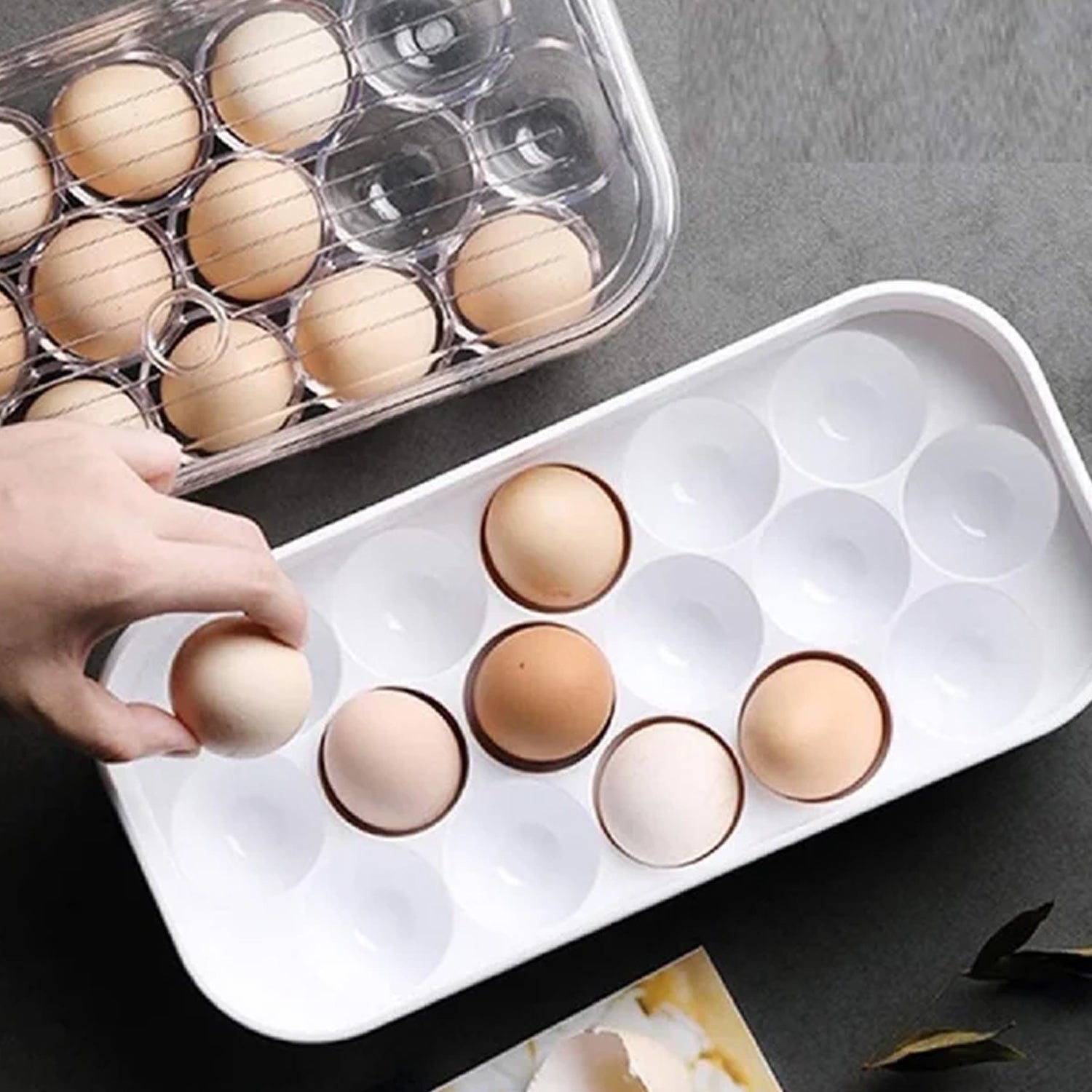 2794 12 Cavity Egg Storage Box For Holding And Placing Eggs Easily And Firmly. DeoDap 2794 12 Cavity Egg Storage Box For Holding And Placing Eggs Easily And Firmly. DeoDap